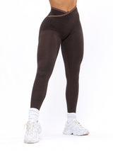 Thumbnail 1 of Dream Heather Contrast Legging - Cold Brew and Grounds, 1 of 8