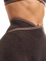 Thumbnail 5 of Dream Heather Contrast Legging - Cold Brew and Grounds, 5 of 8