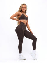 Thumbnail 7 of Dream Heather Contrast Legging - Cold Brew and Grounds, 7 of 8