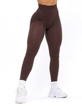 Thumbnail 3 of Waterfall Seamless Legging - Coffee, 3 of 8