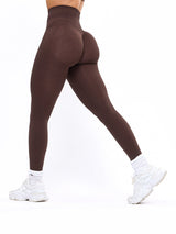 Thumbnail 1 of Waterfall Seamless Legging - Coffee, 1 of 8