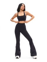 Thumbnail 4 of Dream Heather Square Neck Sports Bra - Onyx Black Heather, 4 of 5
