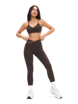 Thumbnail 2 of Dream Heather Contrast Sports Bra - Cold Brew and Grounds, 2 of 5