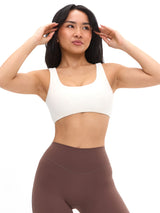 Thumbnail 4 of Double Dip Butter Sports Bra - Ivory, 4 of 5