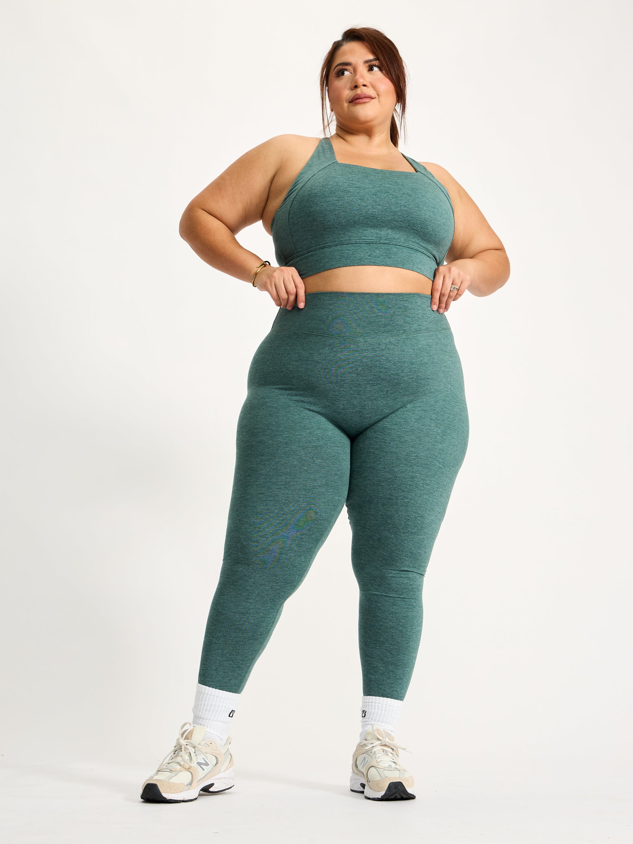 Dream Heather Square Neck Sports Bra - Heiress Ivy