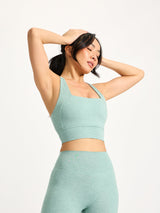 Thumbnail 3 of Dream Heather Square Neck Sports Bra - Garden Party, 3 of 6