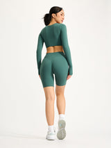 Thumbnail 5 of Long Sleeve Curve Crop - Heiress Ivy, 5 of 6