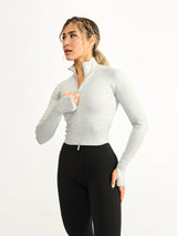 Thumbnail 1 of Dream Heather Zip Jacket - Heather Grey, 1 of 5