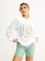 Thumbnail 2 of Empire LS Tee - White, 2 of 4