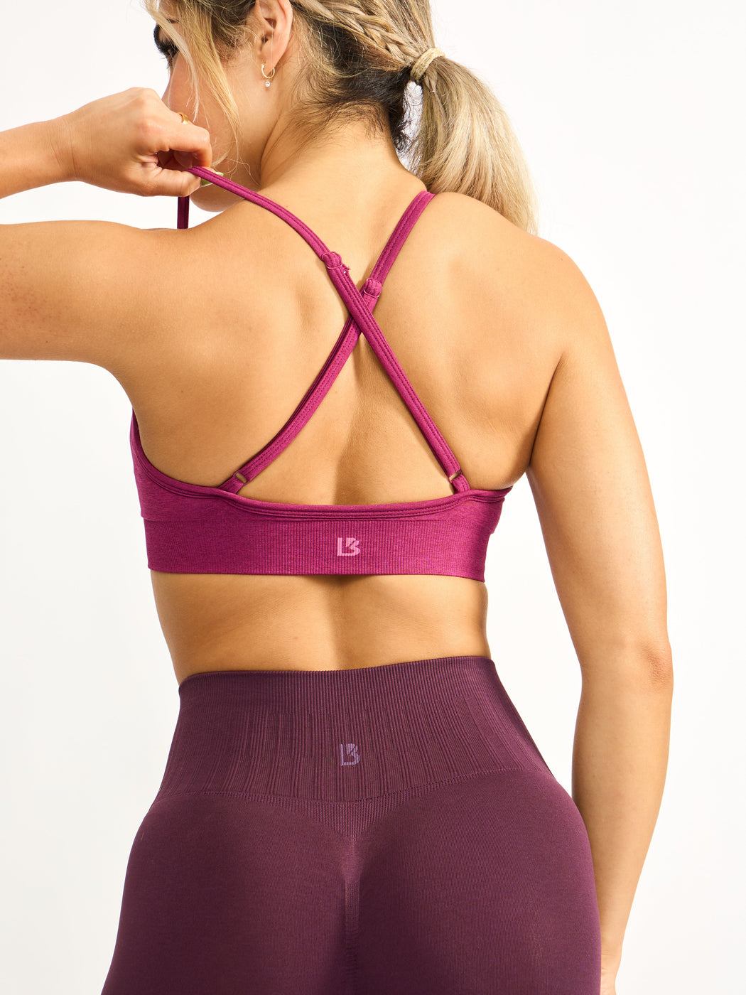 Plunge Seamless Sports Bra - Empire Rose