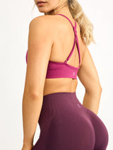 Thumbnail 4 of Plunge Seamless Sports Bra - Empire Rose, 4 of 4