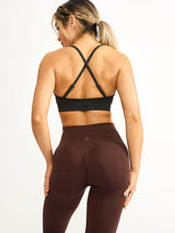 Thumbnail 1 of Waterfall Seamless Legging - Truffle, 1 of 4