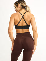 Thumbnail 1 of Waterfall Seamless Legging - Truffle, 1 of 4