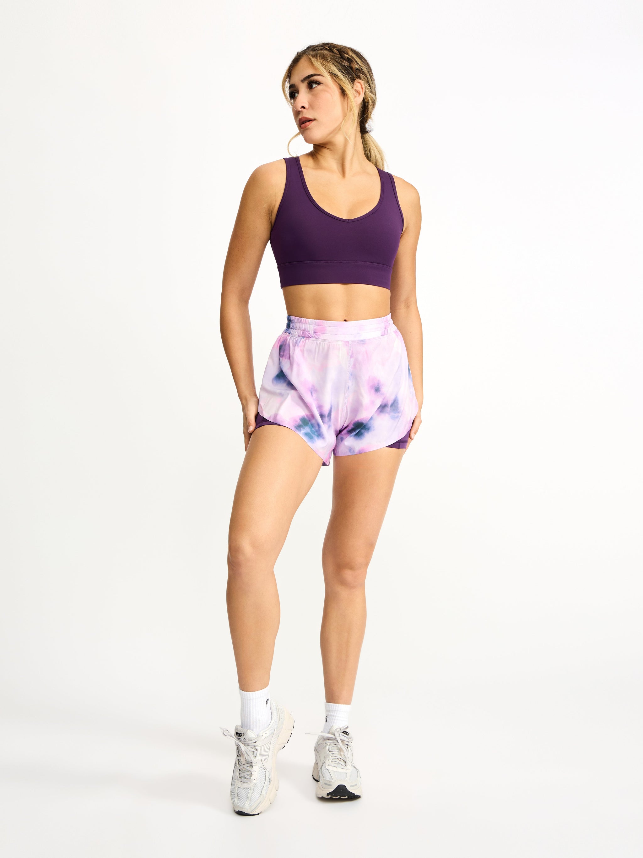 Flirty Flo Short Boyshort - Purple Swirl Print