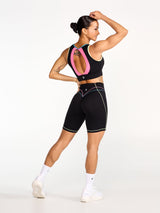 Thumbnail 4 of Airbrush Maraschino Sports Bra - Black Multi, 4 of 5