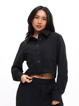 Thumbnail 4 of Snap Crop Jacket - Onyx Black, 4 of 6