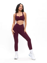 Thumbnail 4 of Ribbed Notch Sports Bra - Venom, 4 of 4