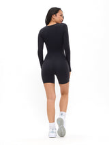 Thumbnail 4 of Poshknit Wrap Bodysuit - Onyx Black, 4 of 6