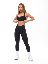 Thumbnail 3 of Ribbed Notch Sports Bra - Onyx Black, 3 of 4