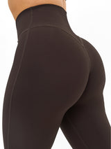 Thumbnail 1 of Ribbed Cross Waist Legging - Cold Brew, 1 of 5