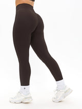 Thumbnail 5 of Ribbed Cross Waist Legging - Cold Brew, 5 of 5