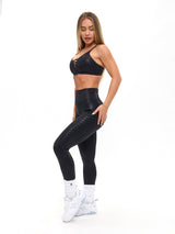 Spicy Sports Bra - Black Patent