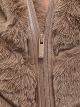 Thumbnail 2 of Cruellafree Faux Fur Coat - Fawn, 2 of 5