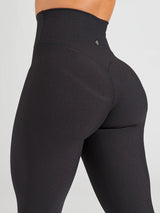 Thumbnail 1 of Material Girl Ribbed Legging - Onyx Black, 1 of 8