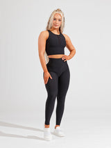 Thumbnail 8 of Material Girl Ribbed Legging - Onyx Black, 8 of 8