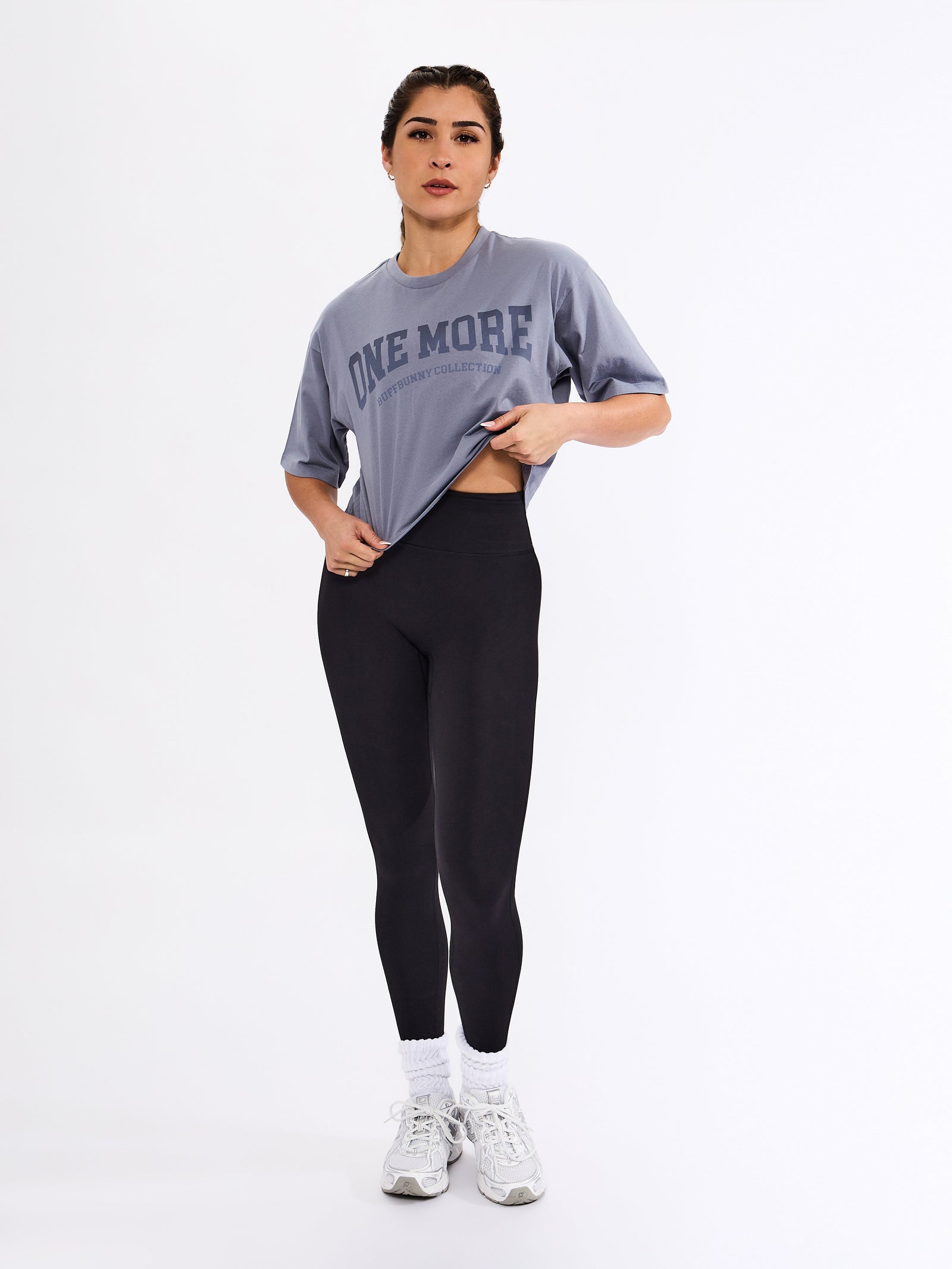 One More Crop Tee - Sterling