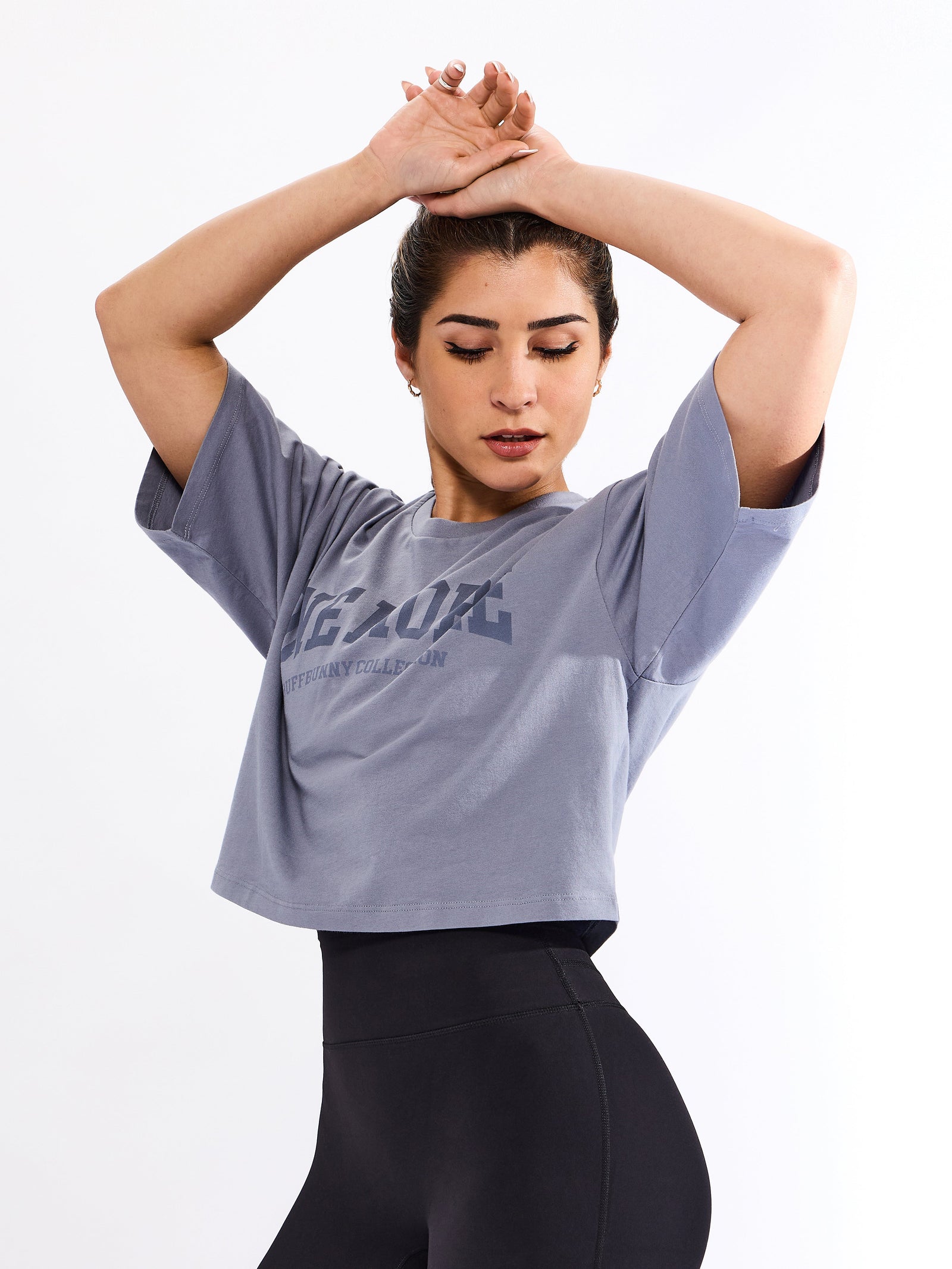 One More Crop Tee - Sterling