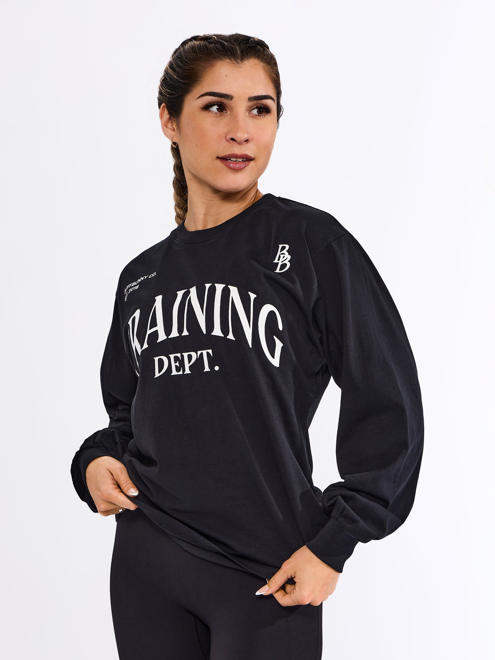 Training Long Sleeve Tee - Onyx Black