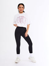 Thumbnail 5 of Throw Back Crop Tee - White, 5 of 6