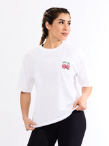 Thumbnail 4 of Cherry Weight Short Sleeve Tee - White, 4 of 4