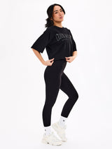 Thumbnail 5 of One More Crop Tee - Black, 5 of 5