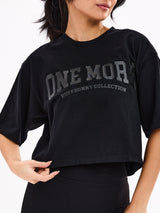 Thumbnail 1 of One More Crop Tee - Black, 1 of 5