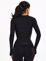 Thumbnail 5 of Halo Long Sleeve Hip Tee - Onyx Black, 5 of 7