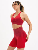 Thumbnail 2 of Miracle Seamless Short 6" - Red Ombre, 2 of 5