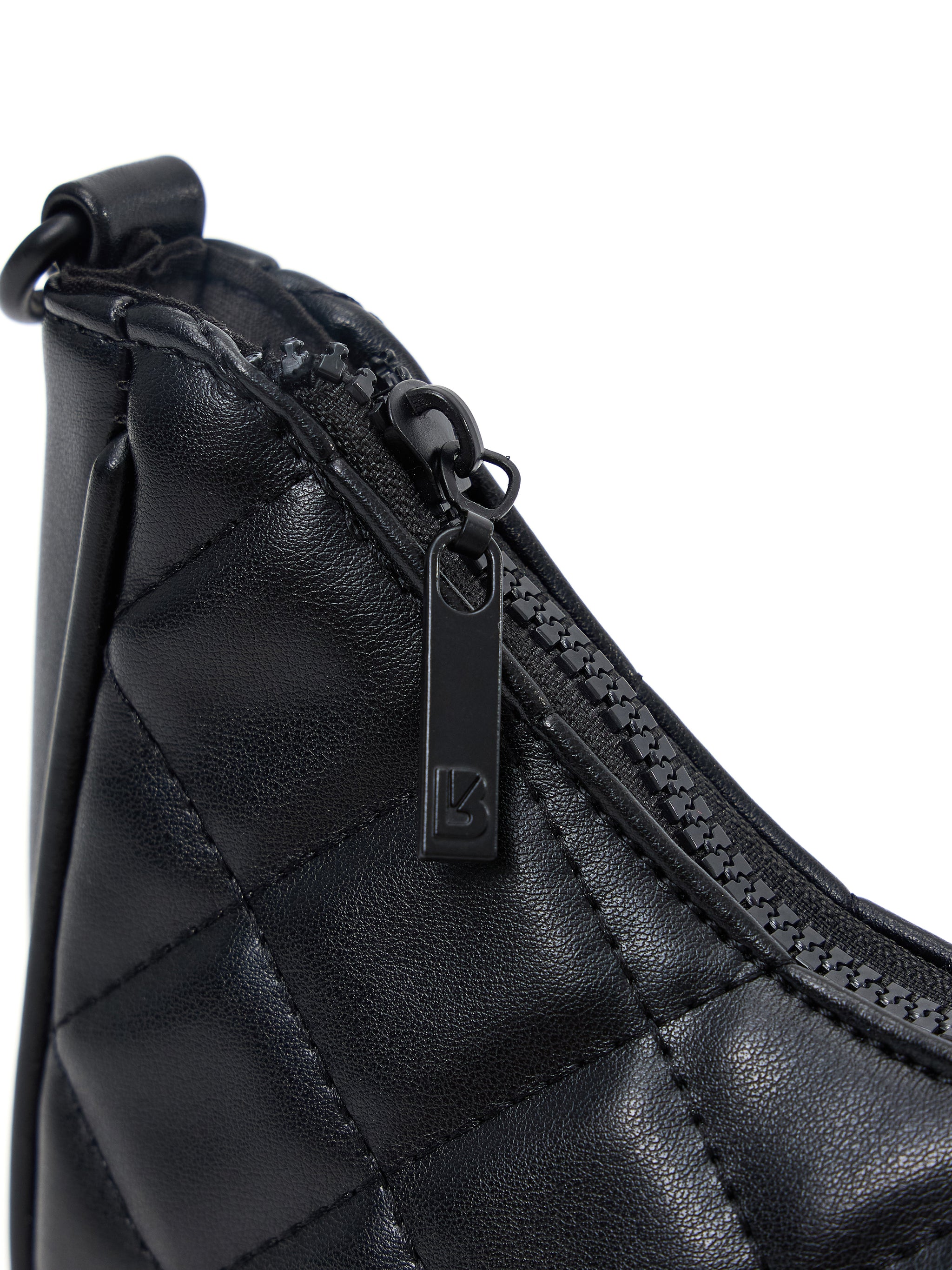 Quilted Crossbody Bag - Onyx Black