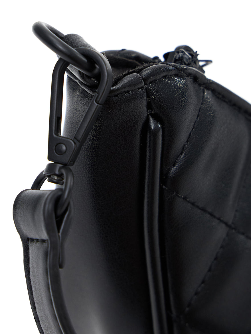 Quilted Crossbody Bag - Onyx Black