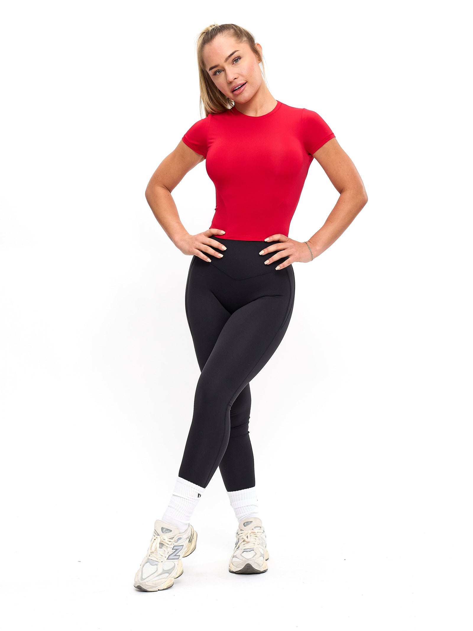 Halo Baby Tee - Lipstick Red