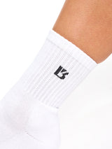 Thumbnail 2 of 3 Pack Half Crew Socks - White, 2 of 2