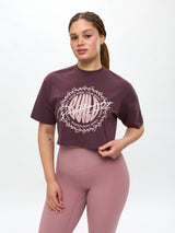 Thumbnail 1 of Build Crop Tee - Smoked Cherry, 1 of 4