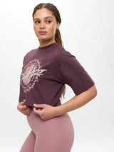 Thumbnail 4 of Build Crop Tee - Smoked Cherry, 4 of 4