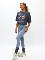 Thumbnail 2 of Lifting Club Crop Tee - Blue Steel, 2 of 3