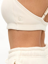 Thumbnail 3 of Plush Fleece Bralette - Oat Milk, 3 of 5