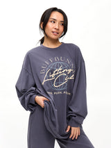 Thumbnail 3 of Lifting Club Long Sleeve Tee - Blue Steel, 3 of 4