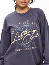 Thumbnail 1 of Lifting Club Long Sleeve Tee - Blue Steel, 1 of 4