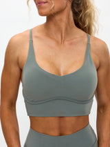 Thumbnail 1 of Poshknit Sports Bra - Frosted Sage, 1 of 5