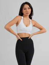 Thumbnail 11 of Candy Wrap Sports Bra - White, 11 of 11